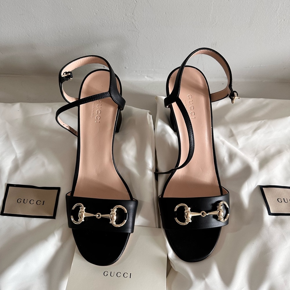 Gucci Horsebit Leather Sandal